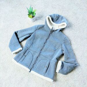 ⭐Weatherproof 1948 Gray Fleece Hooded Jacket Small⭐